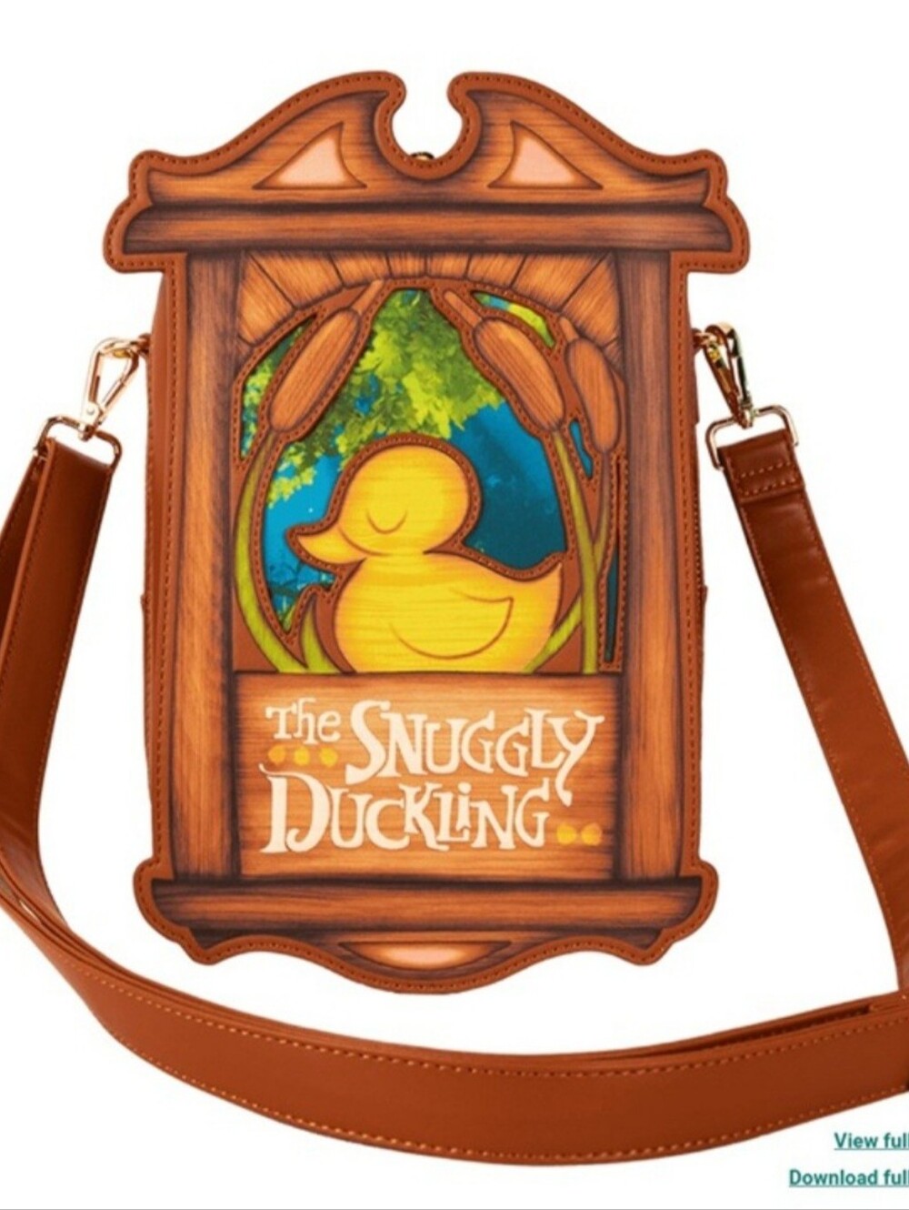NWT! Loungefly Disney's Tangled Snuggly Duckling Crossbody Bag